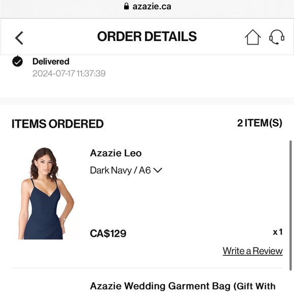 Azazie Leo Bridesmaid Dress - Picture 2 of 4